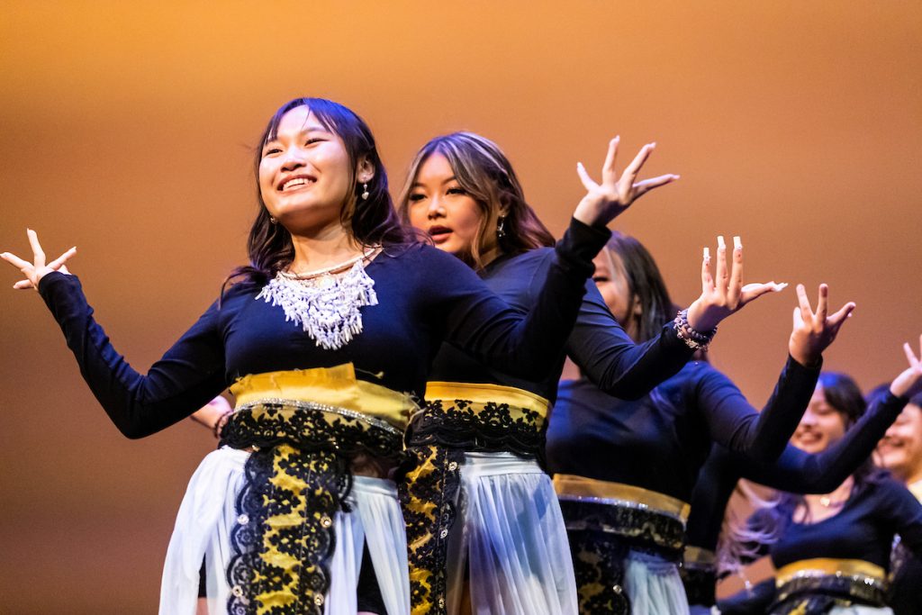 Members of South East Asian Dance Organization (SEADO) preforms at the Multicultural Celebration of Organizations and Resources
