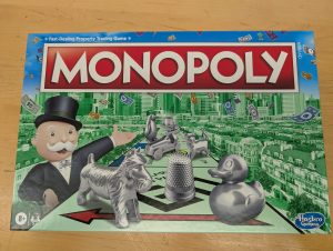 Monopoly board game box