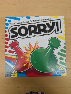 Sorry! board game box