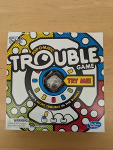 Trouble board game box