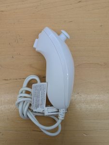 Wii Nunchuck with cord wrapped up