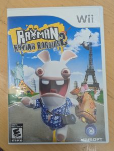 Wii Rayman Raving Rabbids 2 game box