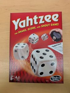 Yahtzee game box