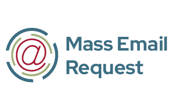 RSO Mass Email logo with a an AT sign