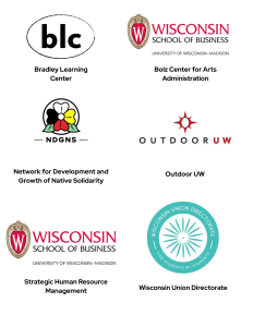 Group of six university sponsor logos.