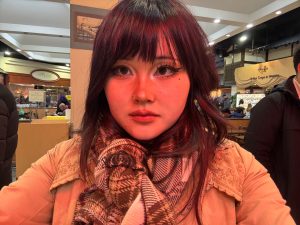 Woman with bangs