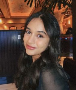 Woman smiling softly