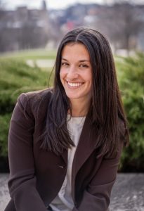 Woman smiling