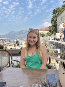 Woman smiling at the camera 