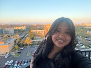 Woman smiling