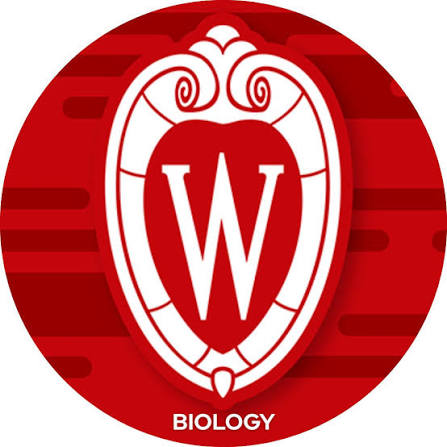 An image of the University of Wisconsin- Madison logo with the word "biology" underneath